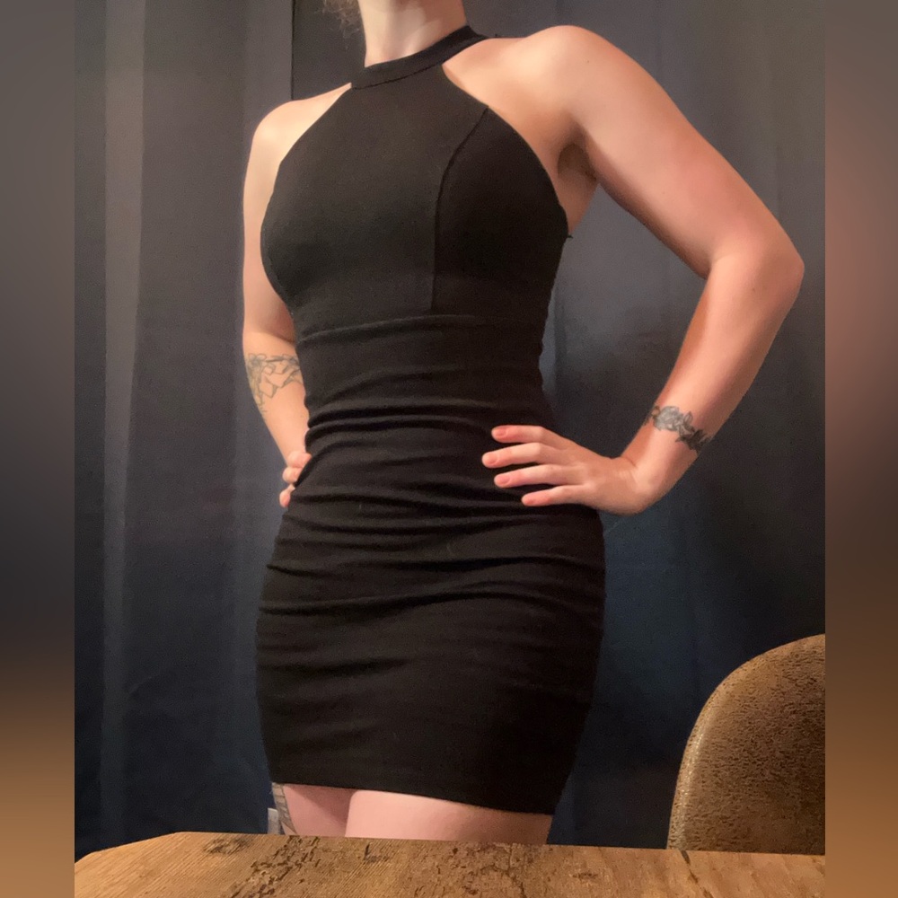 Women’s Halter top little black dress
